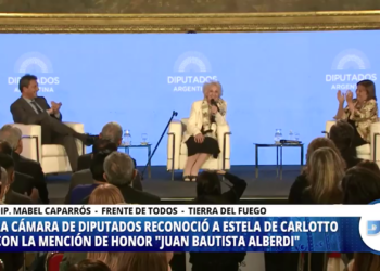 La cámara de Diputados reconoció a Estela De Carlotto con la mención de honor “Juan Bautista Alberdi”
