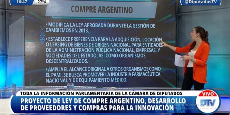 Diputados: Qué impulsa y cuáles son los posibles beneficios del proyecto de compre Argentino