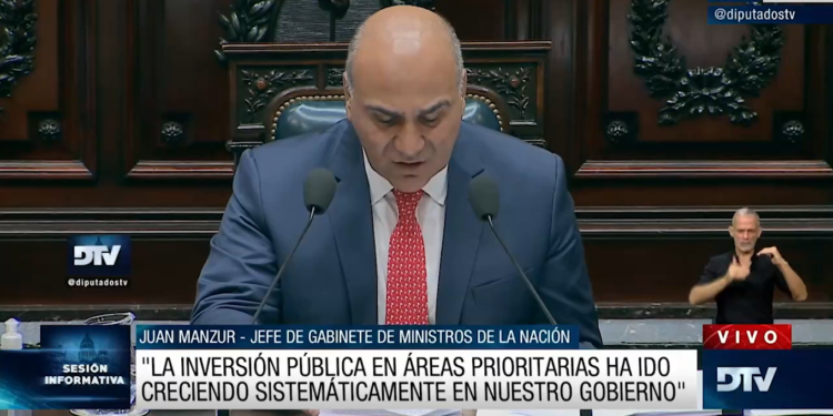 Manzur en Diputados: “Sin paz social no puede haber estabilidad macroeconómica”