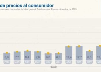 La inflación del mes de diciembre fue del 25,5%