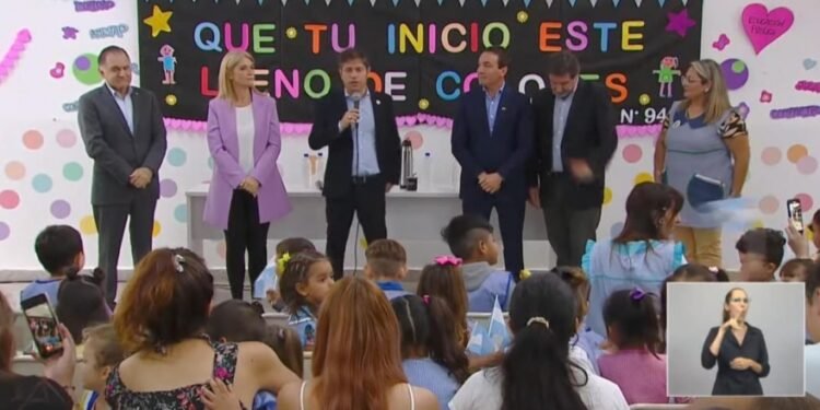 Kicillof apuntó contra Milei: “Hizo lo imposible para que no pudieran empezar las clases”