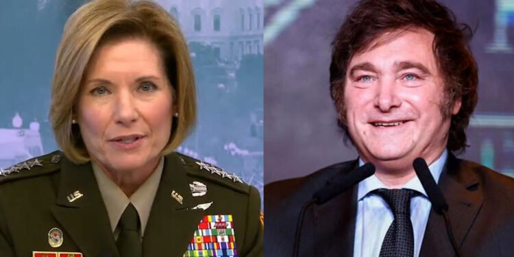 Milei se reunirá hoy con la jefa de Comando Sur en Ushuaia