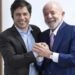 Kicillof visitó a Lula en su gabinete
