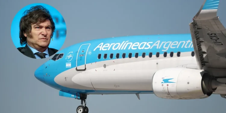 Javier Milei avanza con el plan B sino privatizan Aerolíneas Argentinas