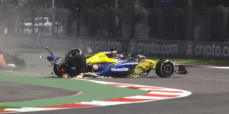 F1: Colapinto quedó 11° en el inicio de la actividad del GP de México y Albon sufrió un grave accidente