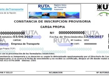 El Gobierno oficializó la eliminación del Registro Único de Transporte Automotor ( RUTA )