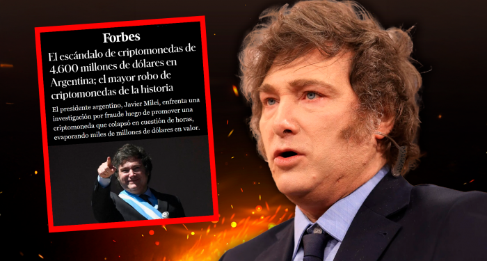 Forbes calificó al escándalo $LIBRA de Javier Milei como “el robo cripto más grande de la historia”