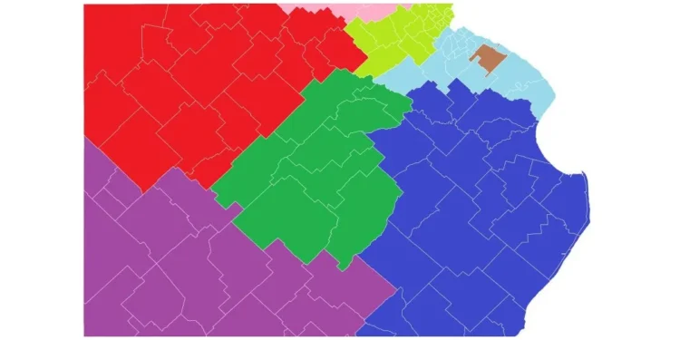 Elecciones 2025: así se dividen las secciones bonaerenses.
