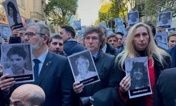 Milei en la AMIA: “No pararemos hasta la justicia”.