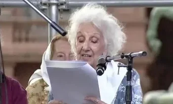 Estela de Carlotto, internada en La Plata.