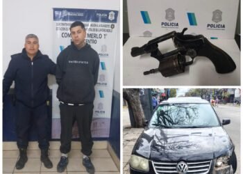 Escapaba con un auto robado y lo detuvieron en merlo norte