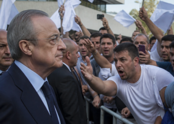Crisis en el Bernabéu: hinchas enfrentan a Florentino Pérez en medio del descontento