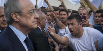 Crisis en el Bernabéu: hinchas enfrentan a Florentino Pérez en medio del descontento