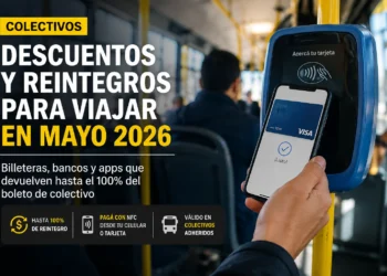 Descuentos de hasta 100% en transporte público durante julio de 2026