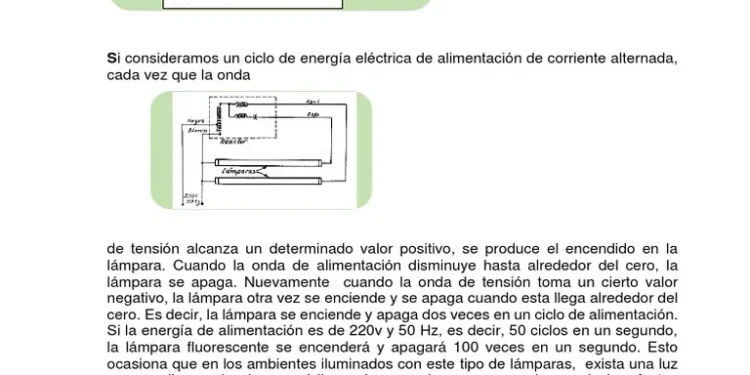¿Qué causa el parpadeo de los tubos de luz al encenderse?