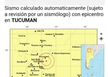 Temblor de magnitud 5 genera inquietud en Tucumán durante la madrugada