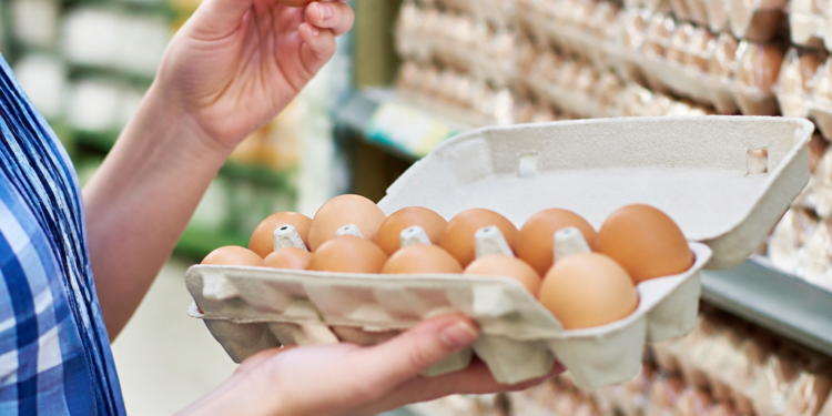 Interpretación de los números en los huevos del supermercado